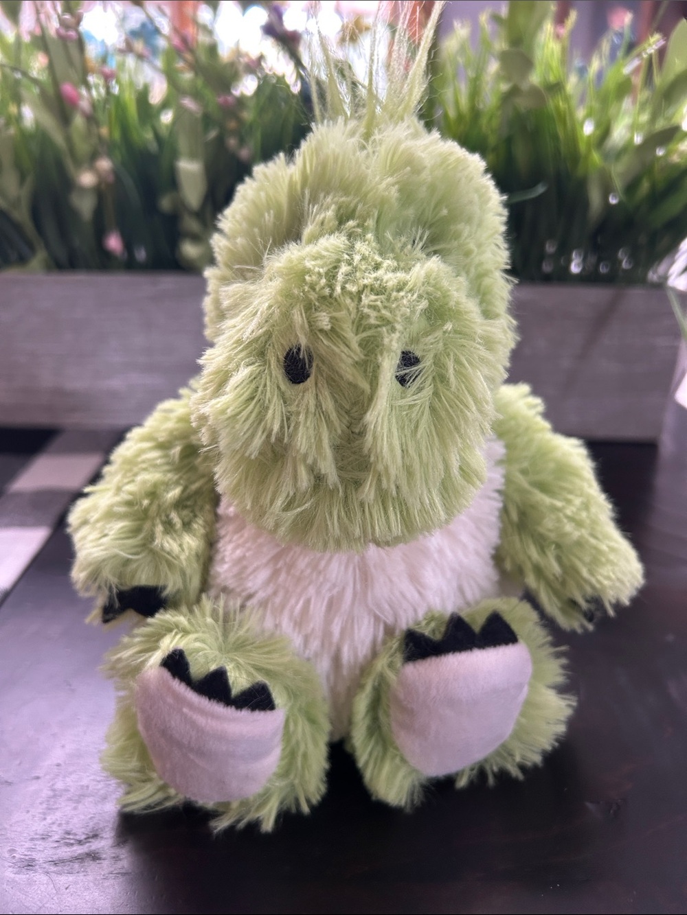 Warmies Green Plush Dinosaur 8in Tall